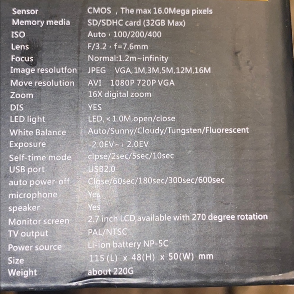 Small Durable Practical Digital Video Camera Home - Picture 2 of 2